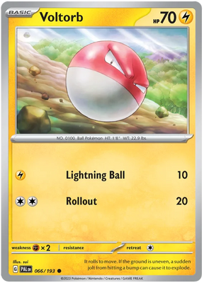 Voltorb Paldea Evolved Single Pokemon Card