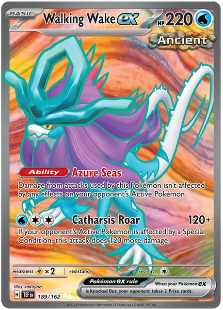 Walking Wake ex Temporal Forces Pokemon Single 189/162