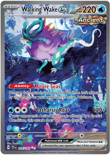 Walking Wake ex Temporal Forces Pokemon Single 205/162