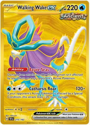 Walking Wake ex Temporal Forces Pokemon Single 215/162