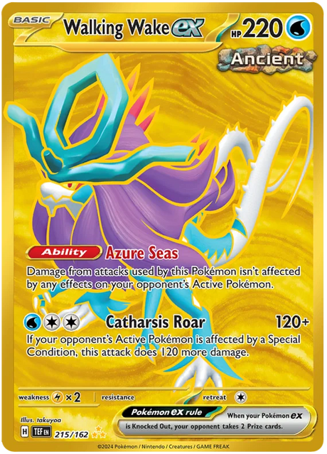 Walking Wake ex Temporal Forces Pokemon Single 215/162