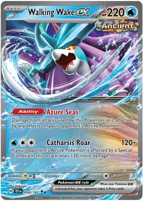 Walking Wake ex Temporal Forces Pokemon Single 050/162