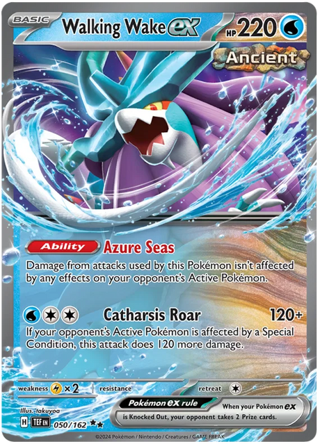 Walking Wake ex Temporal Forces Pokemon Single 050/162