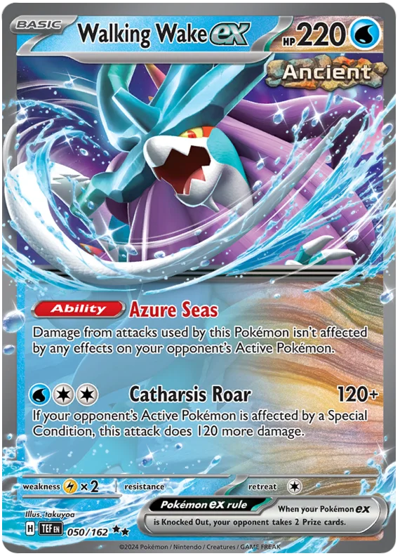 Walking Wake ex Temporal Forces Pokemon Single 050/162