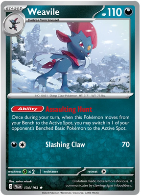 Weavile Paldea Evolved Single Pokemon Card