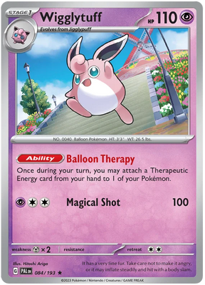 Wigglytuff Paldea Evolved Single Pokemon Card