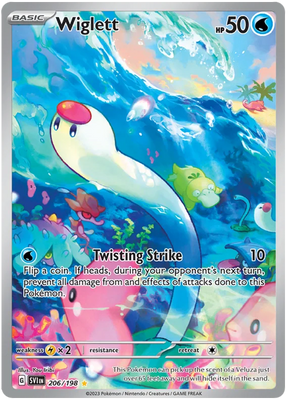 Wiglett Illustration Rare Scarlet & Violet Base Set Pokemon Card Single