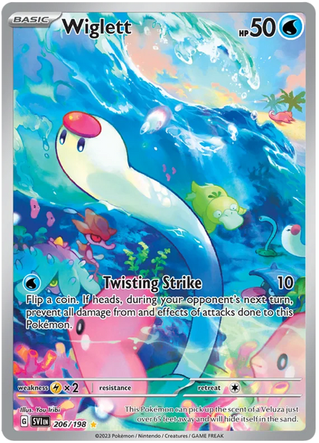 Wiglett Illustration Rare Scarlet & Violet Base Set Pokemon Card Single