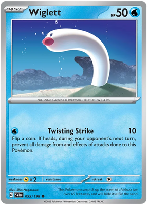 Wiglett 055 Scarlet & Violet Base Set Pokemon Card Single