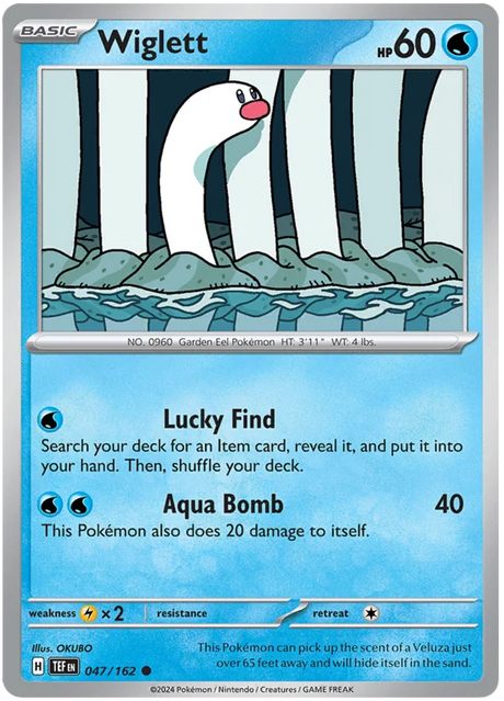 Wiglett Temporal Forces Pokemon Single 047/162