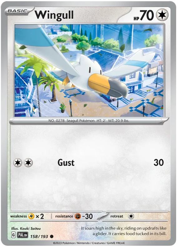 Wingull Paldea Evolved Single Pokemon Card