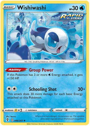 Wishiwashi 046/203 - Pokemon TCG Evolving Skies card