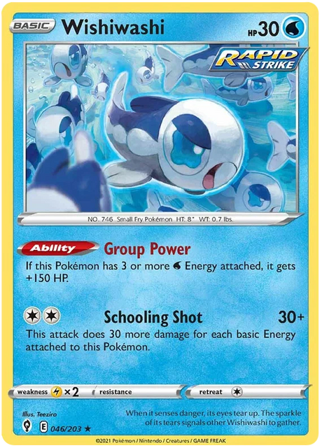 Wishiwashi 046/203 - Pokemon TCG Evolving Skies card