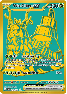 Wo-Chien ex Paldean Fates Pokemon Card Single 240/091