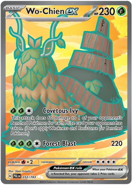 Wo-Chien ex Full Art Paldea Evolved Single Pokemon Card