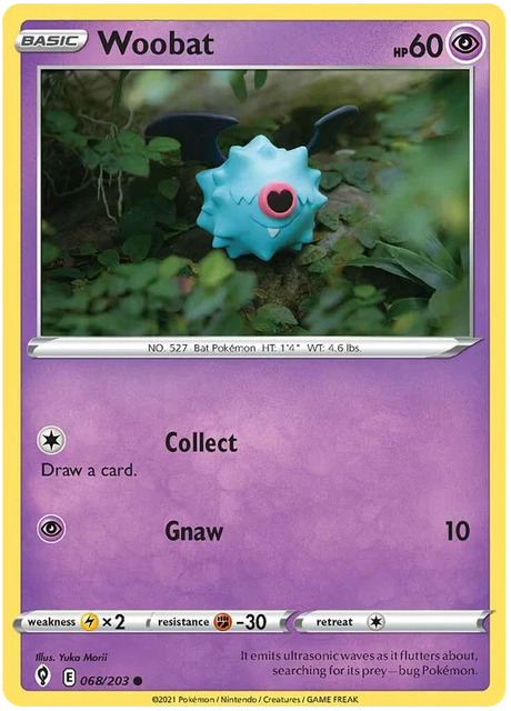 Woobat 068/203 - Pokemon TCG Evolving Skies card