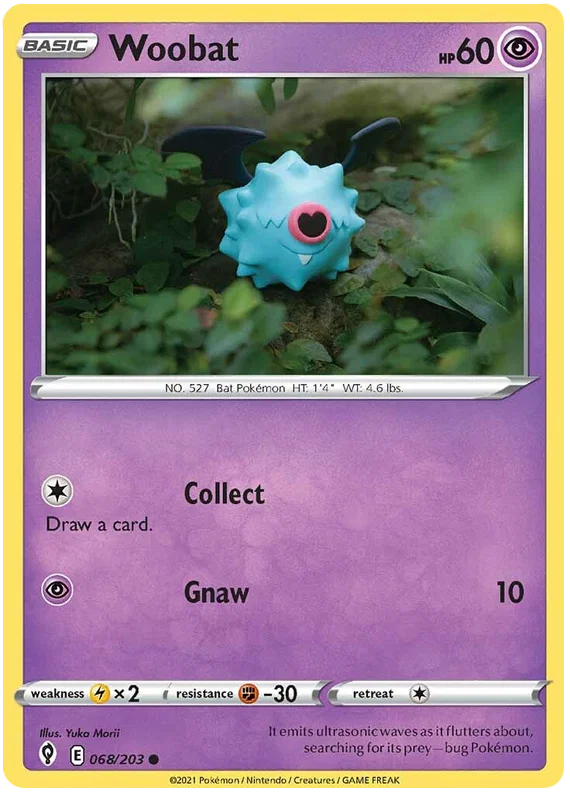 Woobat 068/203 - Pokemon TCG Evolving Skies card
