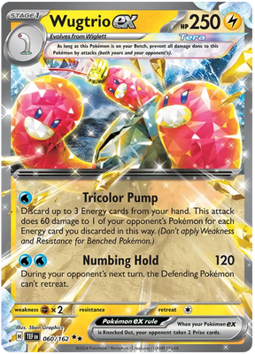 Wugtrio ex Temporal Forces Pokemon Single 060/162