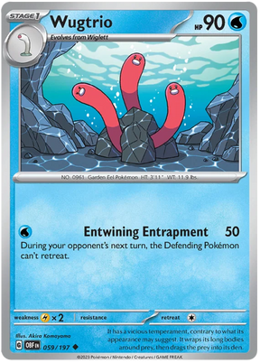 Wugtrio Obsidian Flames Single Pokemon Card