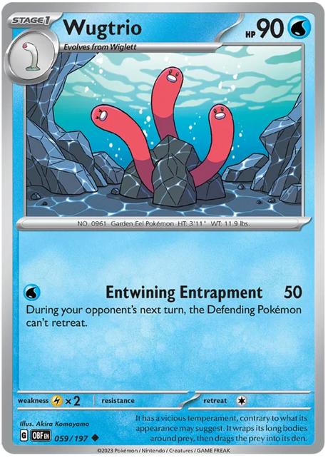 Wugtrio Obsidian Flames Single Pokemon Card