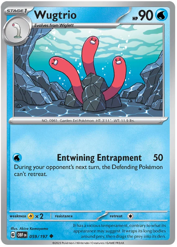 Wugtrio Obsidian Flames Single Pokemon Card