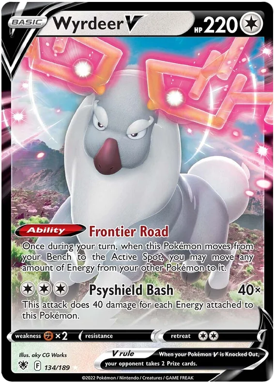 Wyrdeer V Astral Radiance Pokemon Card Singles 134/189
