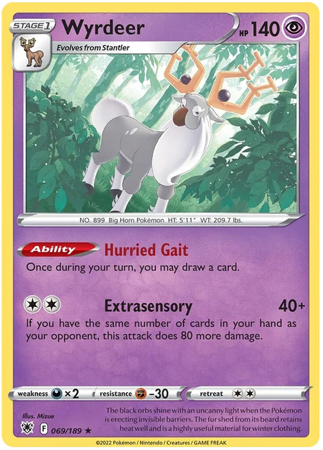 Wyrdeer Astral Radiance Pokemon Card Singles 069/189