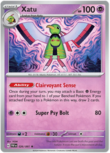 Xatu Paldean Fates Pokemon Card Single 026/091