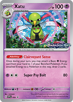 Pokemon Paradox Rift Xatu Promo SVP059