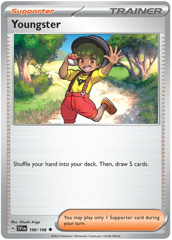Youngster Scarlet & Violet Base Set Pokemon Card Single