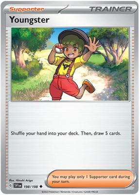 Youngster Scarlet & Violet Base Set Pokemon Card Single
