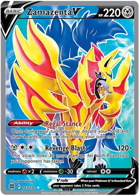 Zamazenta V Brilliant Stars Pokemon Card Singles 163/172