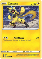 Zeraora Fusion Strike Pokemon Card Singles 102/264