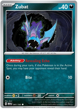 Zubat 151 Single Pokemon Card