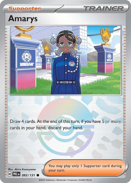 Amarys 093/131 - Poké Ball Reverse Holo - Pokemon TCG Prismatic Evolutions card