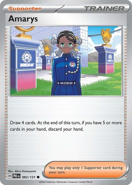Amarys 093/131 - Standard card artwork - Pokemon TCG Prismatic Evolutions card