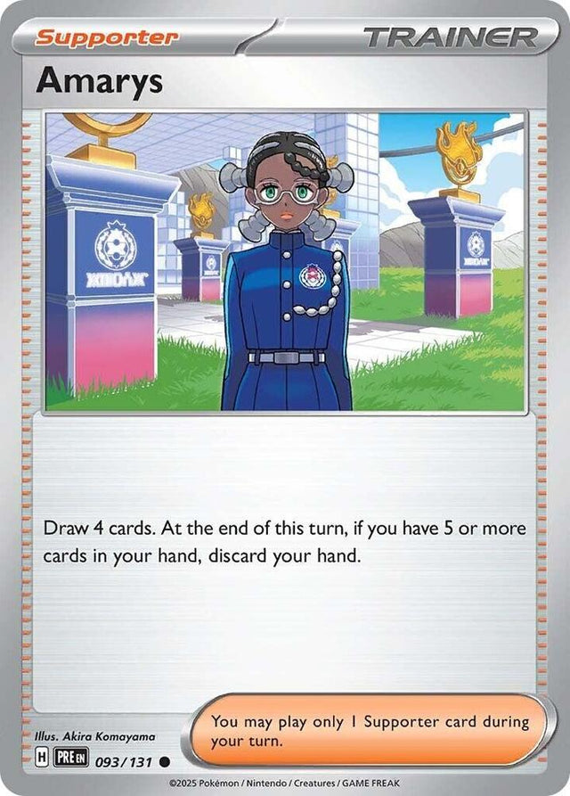 Amarys 093/131 - Standard card artwork - Pokemon TCG Prismatic Evolutions card