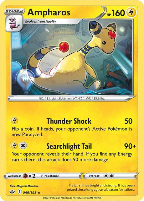 Ampharos 049 - Pokemon TCG Chilling Reign card