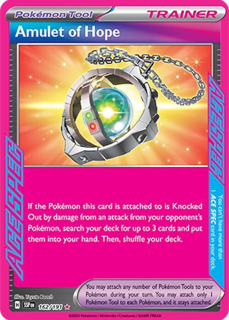 Amulet of Hope 162/191 - Pokemon TCG Surging Sparks card