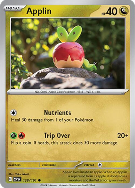 Applin 138/191 - Pokemon TCG Surging Sparks card
