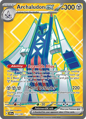 Archaludon ex 224/191 - Pokemon TCG Surging Sparks card