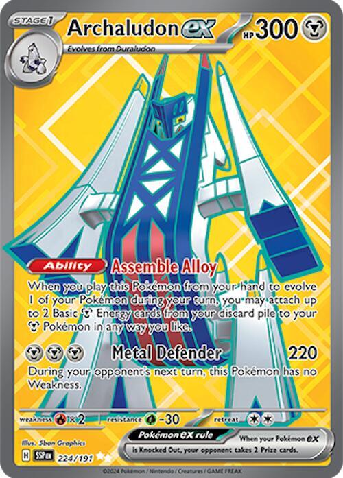 Archaludon ex 224/191 - Pokemon TCG Surging Sparks card
