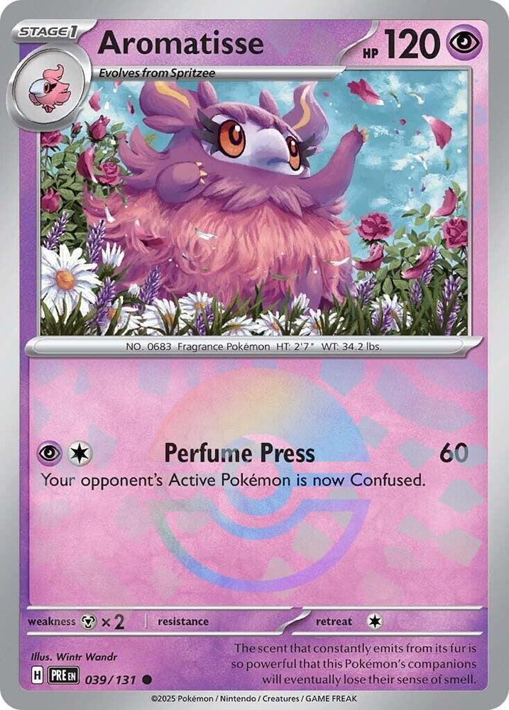 Aromatisse 039/131 - Poké Ball Reverse Holo - Pokemon TCG Prismatic Evolutions card