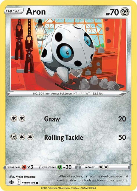 Aron 109 - Pokemon TCG Chilling Reign card