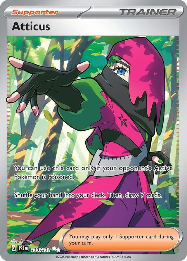 Atticus 133/131 - Standard card artwork - Pokemon TCG Prismatic Evolutions card