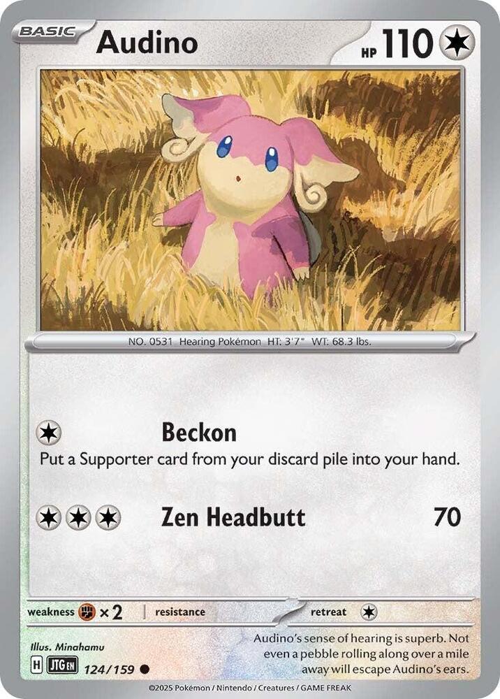 Audino 124/159 - Pokemon TCG Journey Together card