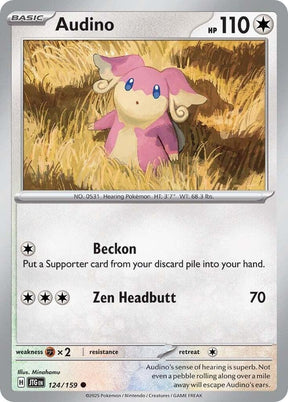 Audino 124/159 - Pokemon TCG Journey Together card