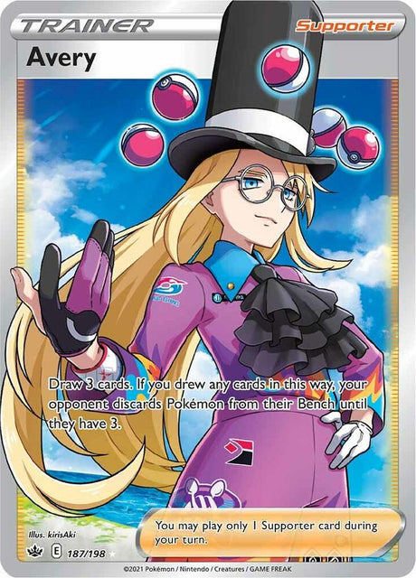 Avery (Full Art) 187 - Pokemon TCG Chilling Reign card
