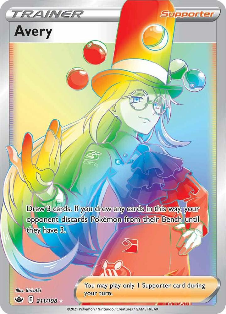 Avery (Secret) 211 - Pokemon TCG Chilling Reign card