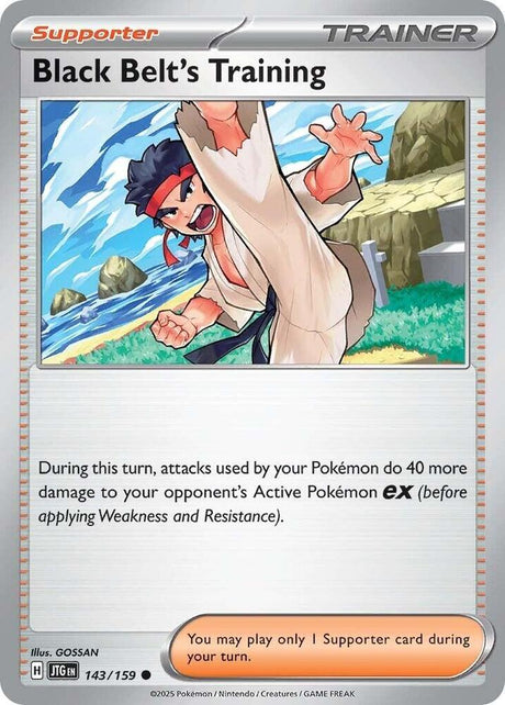 Black Belt's Training 143/159 - Pokemon TCG Journey Together card